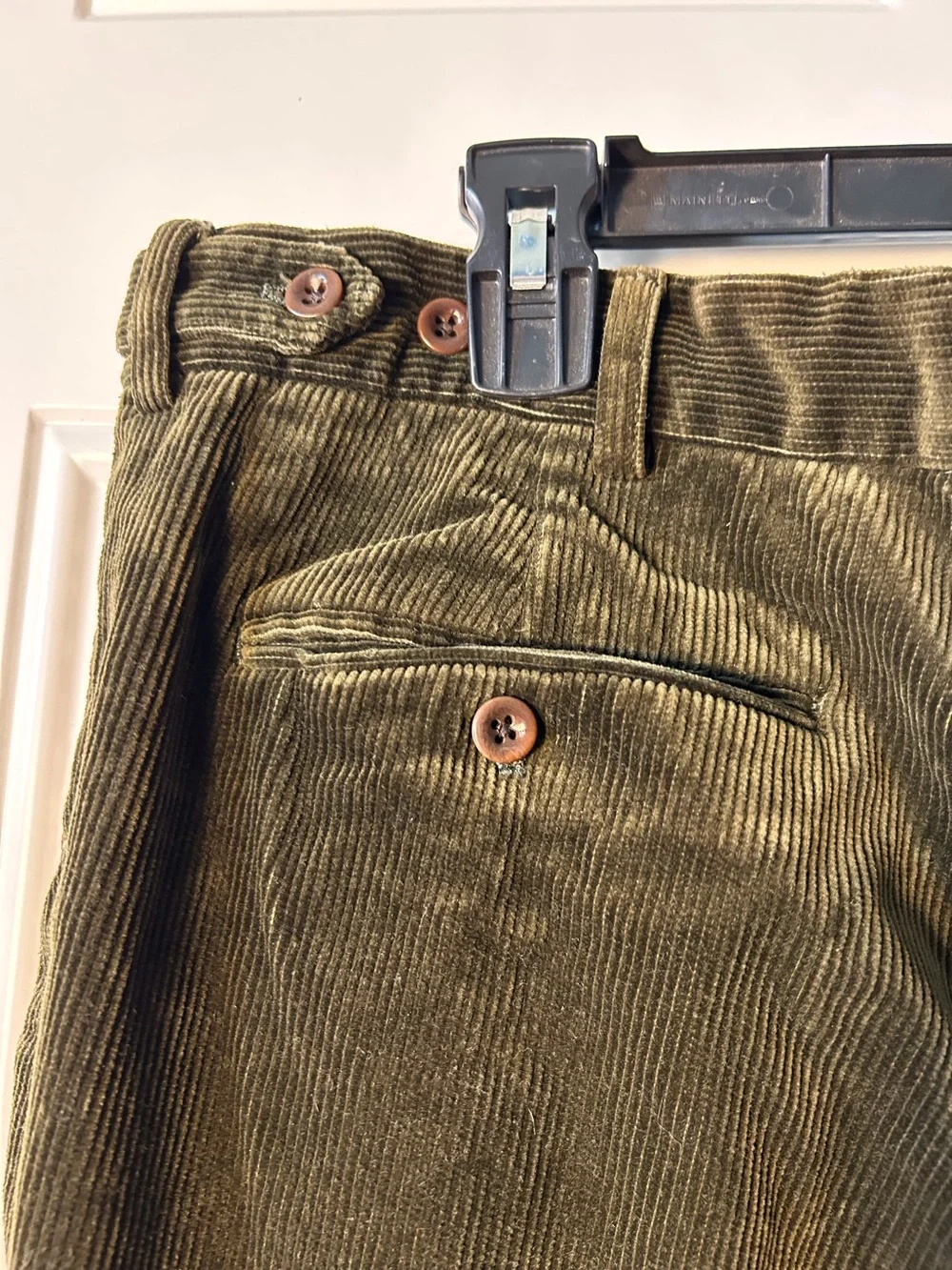Polo by Ralph Lauren Men's Olive Green Corduroy Pants Straight Leg Classic